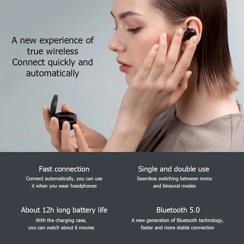 Оригинальные наушники Xiaomi Redmi Airdots 2 Bluetooth глобальная версия Mi настоящие