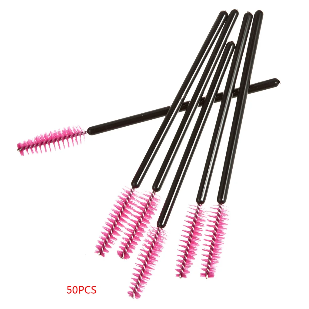 09(50PCS) 1 шт./10 шт./50 шт. одноразовые мини-кисти для ресниц, тушь для ресниц, аппликатор, палочка для макияжа, кисти для глаз, губ, косметика, кисти - Handle Color: 09(50PCS)
