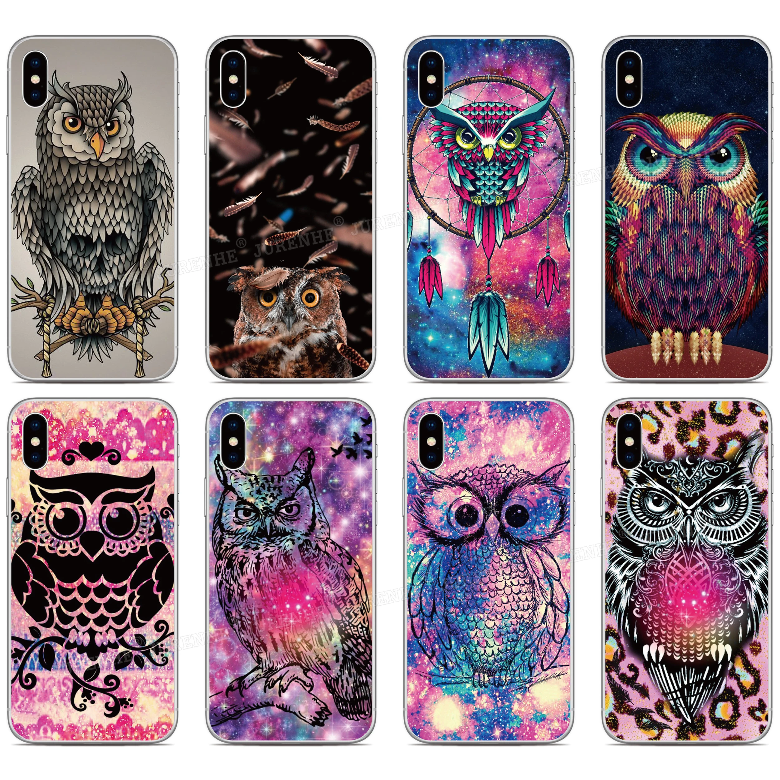 

Cute Art Owl Phone Cover Case For BQ Aquaris X2 X Pro U U2 Lite V X5 E5 M5 E5s C VS Vsmart JOY Active 1 Plus 5035 5059 Fundas