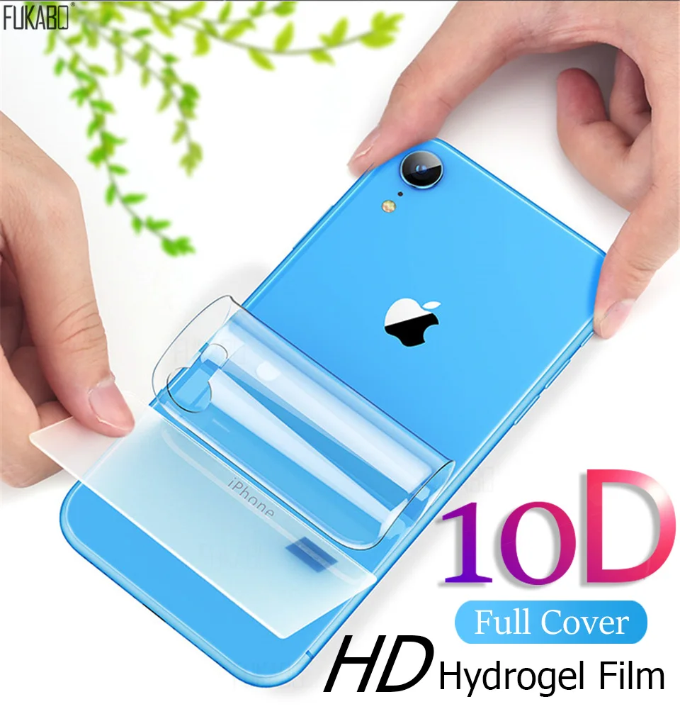 10D задняя защитная Гидрогелевая пленка для iPhone 7 8 Plus 11 Pro XR X XS Max защита для iPhone 7 6 6s Plus пленка не стекло