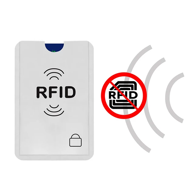 Anti Theft RFID Blocking Card Sleeve Credit Card Protector RFID Blocking Aluminum Money Cards Holder Wallet