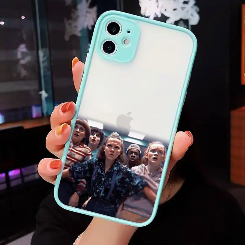 

cosas gratis Stranger things Phone Cases matte transparent For iphone 7 8 11 12 plus mini x xs xr pro max luxury brand cover