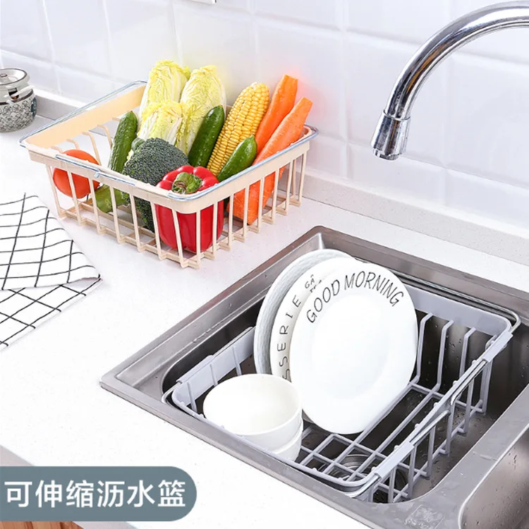 Выдвижная решетка для слива раковины Бытовая кухонная сушилка посуды