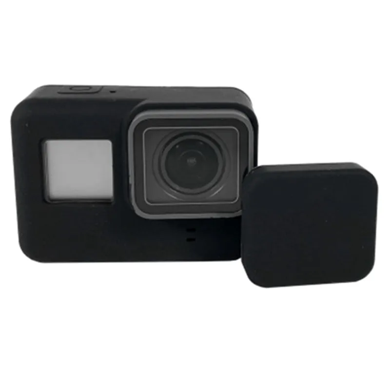 Силиконовый защитный чехол рамка для GoPro с крышкой объектива Hero 7 Black 6 5 набор