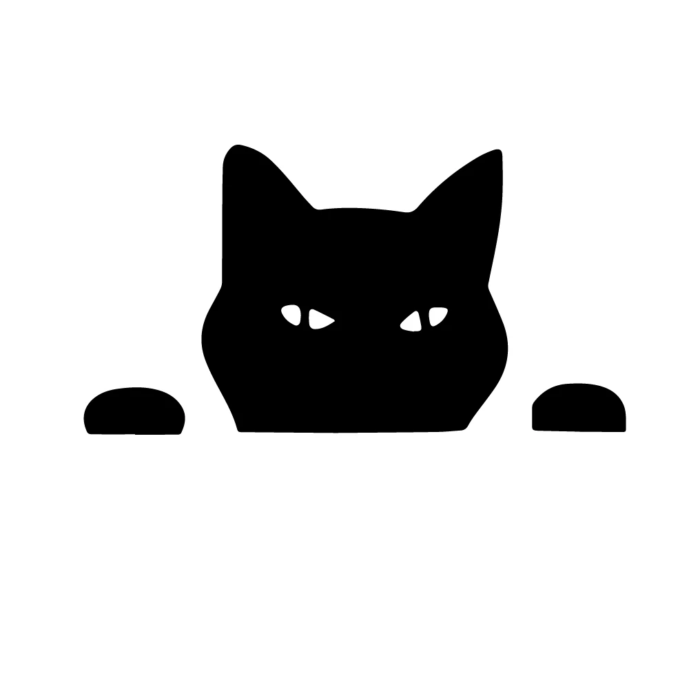 

Diy PET CAT Car Sticker Rearview Mirror Decal Car Window Bumper Cute Waterproof Removable