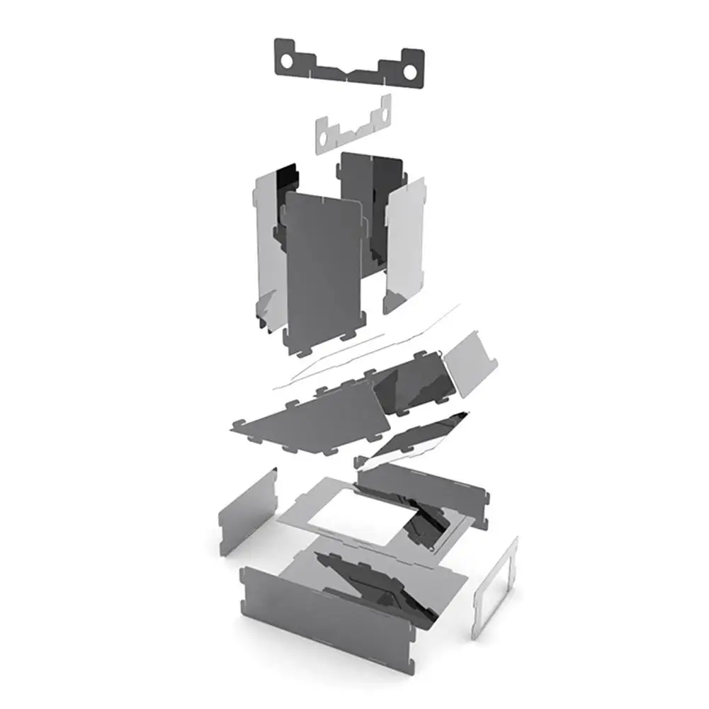 Уличная кемпинговая Удобная ракетная плита из нержавеющей стали Портативная