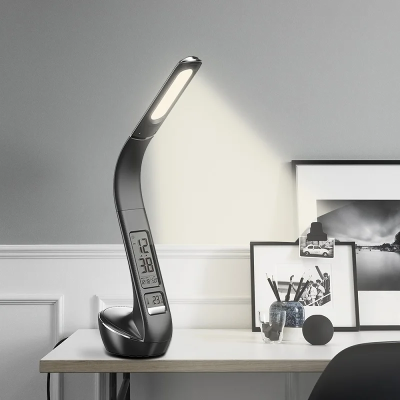 Кожаный чехол LED Настольная лампа наглазники настольные лампы с регулируемой
