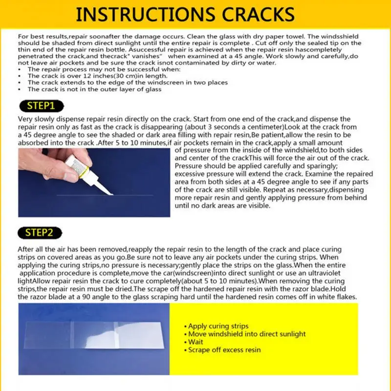 

Auto Window Glass Scratch Repair Tool Kit Prevent The Damage From Spreading Windshield Crack Repair Fluid Windscreen Repair