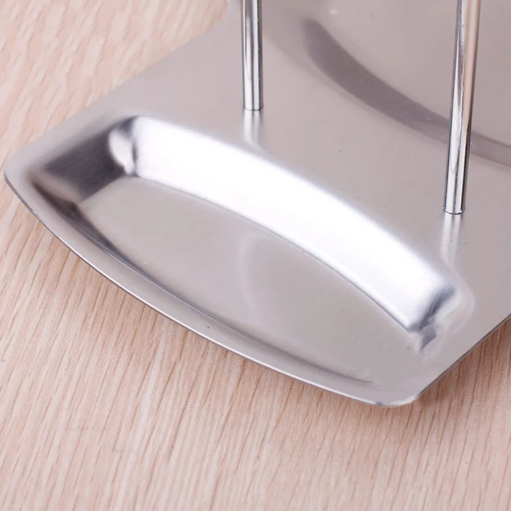 Нержавеющая сталь кастрюлю крышкой вешалка стойка с держателем ложек лежит