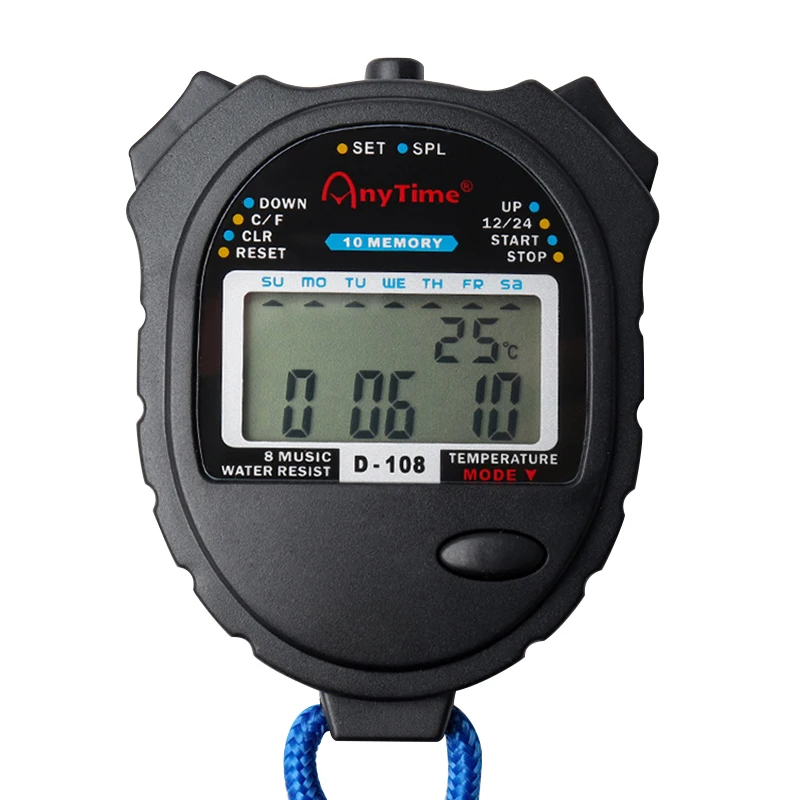 

Electronic Timer Stopwatch Student Training Professional Fitness Competition Dedicated Running Sports Stopwatch Cronmetro