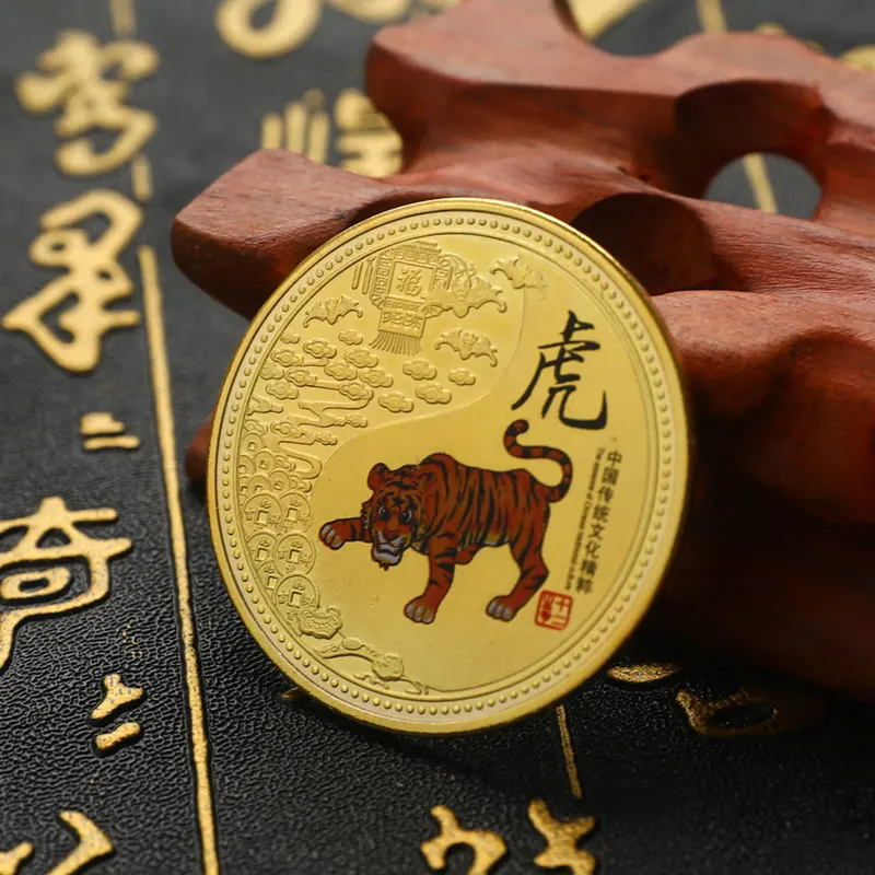 

2022 оригинальные памятные фотообои с изображением китайского Нового года тигра