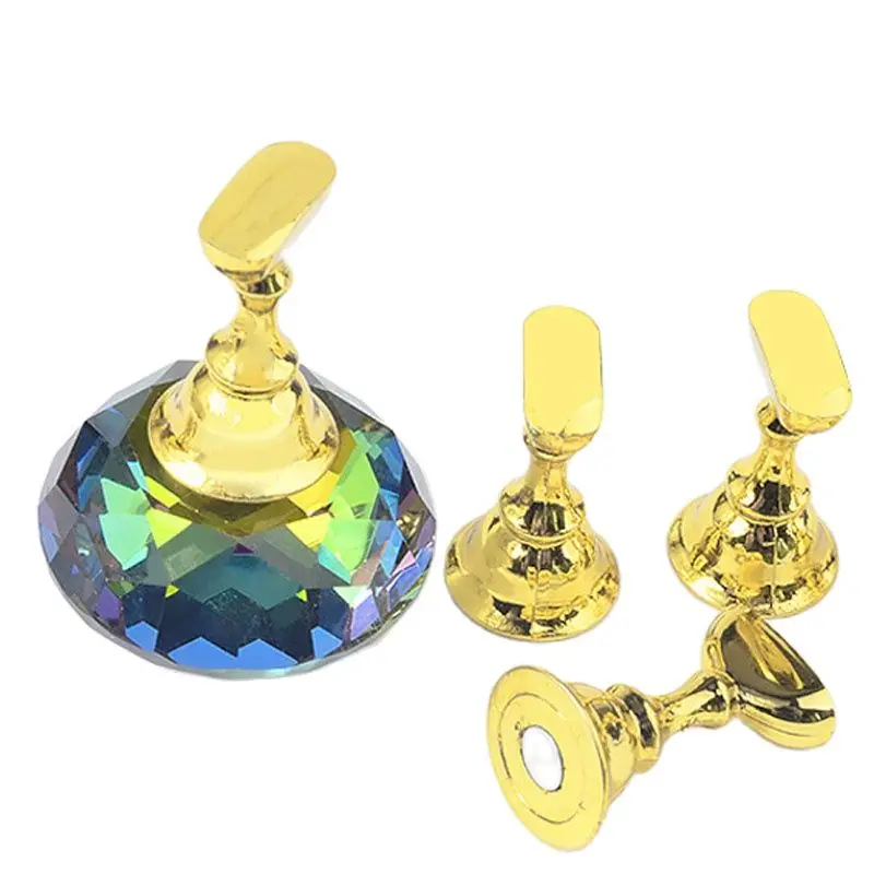 1 шт. Хрустальный держатель + 5 подставка для дисплея из сплава фиолетовый розовый