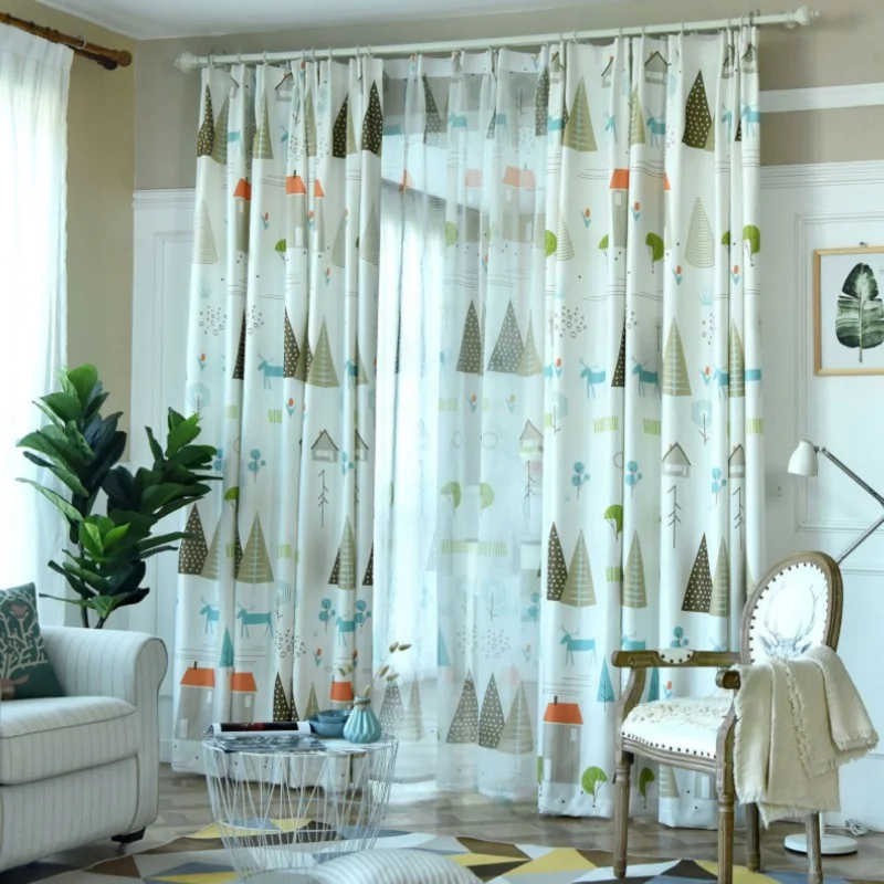 Современные шторы для спальня гостиная печатных кухонного окна панели 143 &amp C |