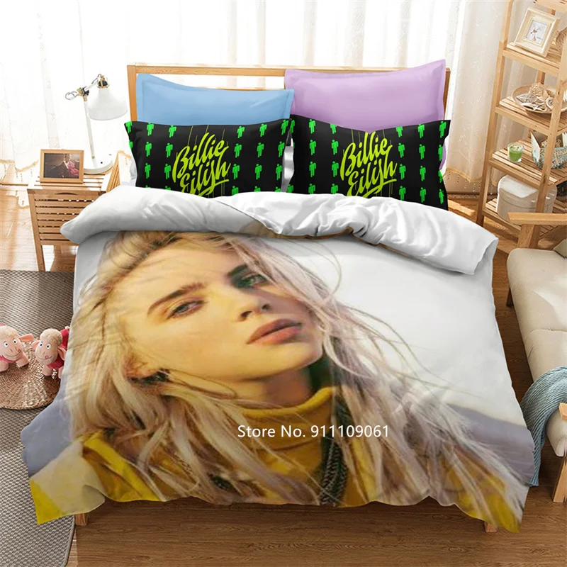 

Постельный Комплект постельного белья Pop Star 3D для взрослых и детей, пододеяльник с наволочкой, двойная кровать, полный комплект постельного ...