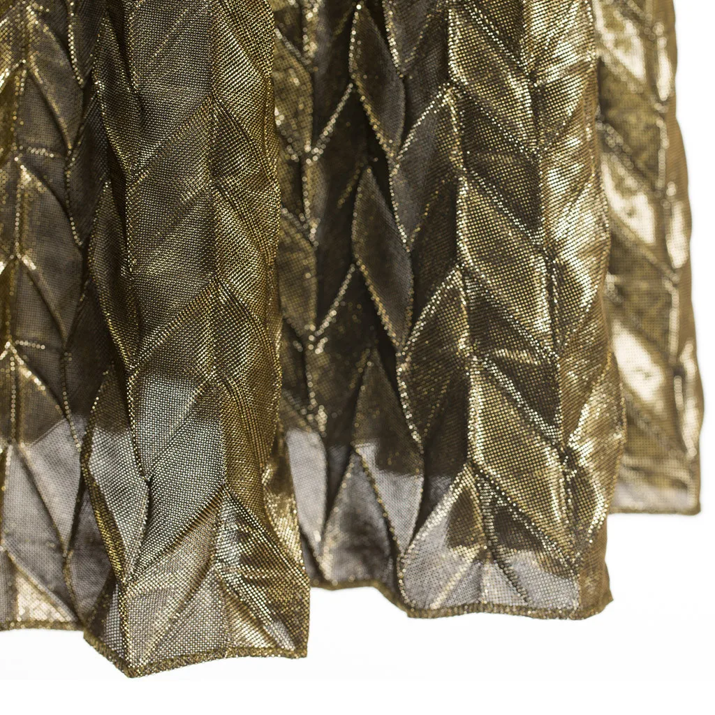 

Fashion Summer Skirts Korean Vintage Lady High Waist Gilded Stretch Pleated Solid Color Half-Length A-Shaped Female Long Skirt