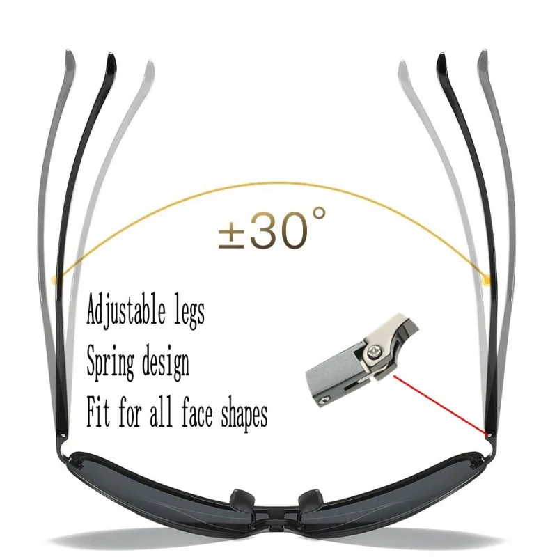 Солнцезащитные очки HD поляризационные для мужчин и женщин авиаторы в винтажном