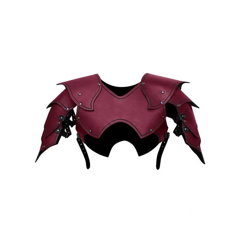 Эльфийский плечевой нагрудный доспех средневековый рыцарский кожаный жилет с