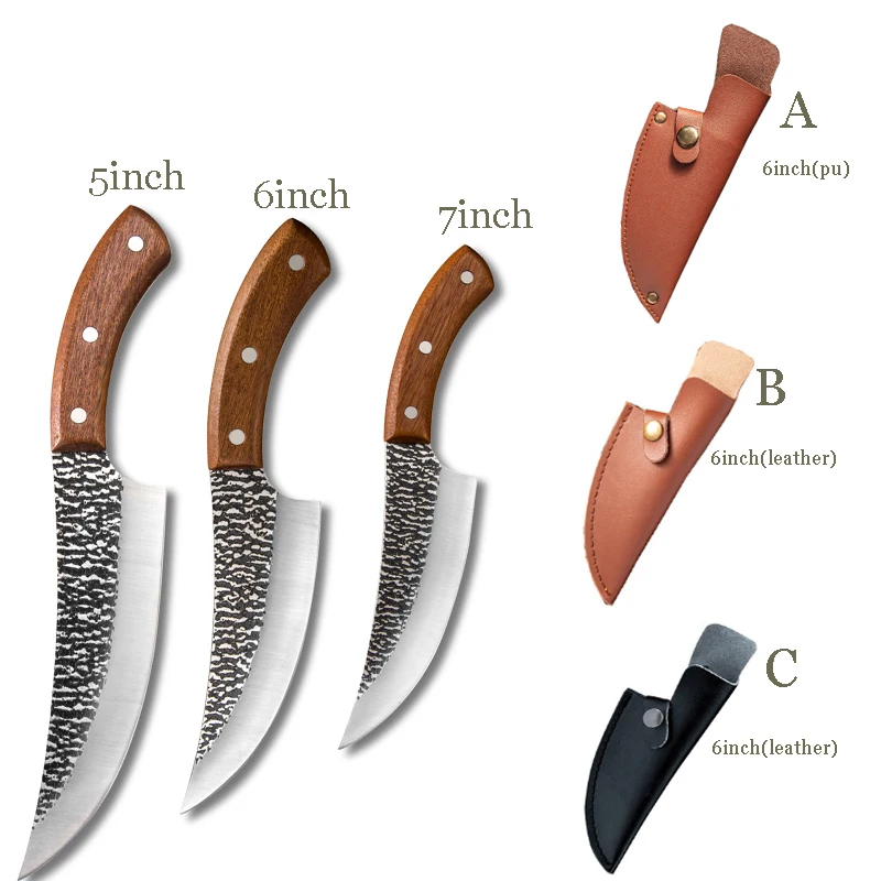 

5/6/7 Sharp Blade Knife Set Boning Knife for Fishing Meat Cleaver Fruit Vegetables Cutting Cooking Cutter Butcher Knife