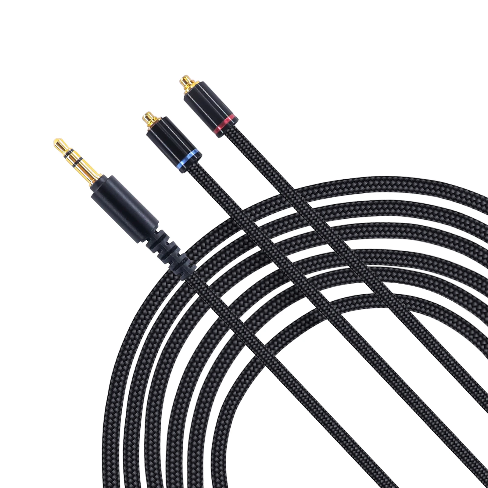 Atualização do Fone de Ouvido Cabo de Extensão Plug para Shure Banhado a Prata com 3.5mm Okcsc Substituição Mmcx Se315 Se535 Hd3m Se215