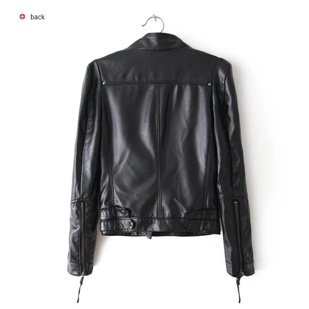 Leather Overcoat Winter Pu Jackets New Autumn Black Good Quality Ladies Basic Street Women Short Soft Pu Outwear Coat Outerwear