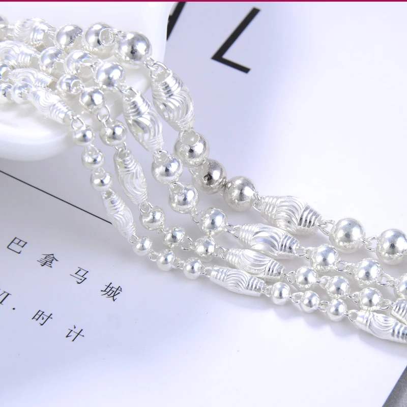 Цепочка Из серебра 100% пробы для мужчин и женщин ожерелье из 2020 990 подарочное