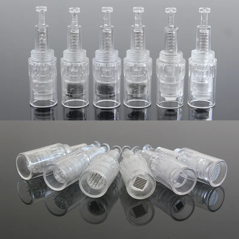

100/50/10pcs Tattoo Needles Bayonet Screw Connector Microneedles Cartridge Tattoo Needle Nano Microneedles for Dr Pen