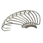 Рыболовные крючки AS 100 шт.лот Texan, мягкие крючки для червя из высокоуглеродистой стали, широкие рыболовные крючки с супер замком, мягкие крючки для приманки, рыболовные снасти