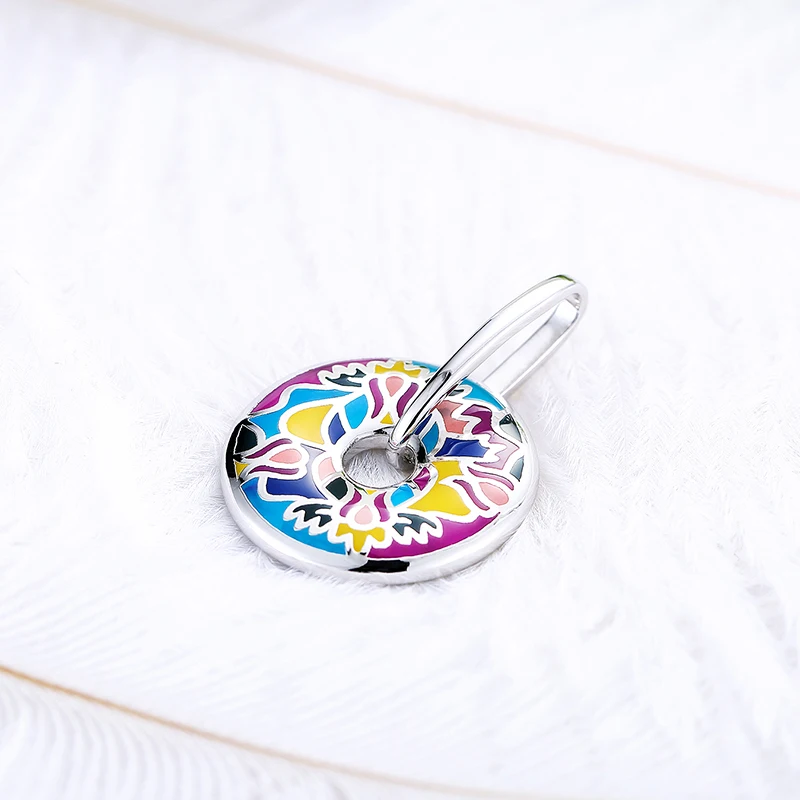 Ювелирные изделия как цветок фламинго для женщин подлинные подвески из