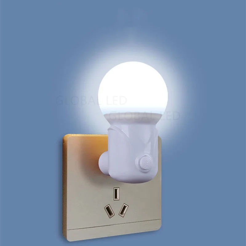 LED night Lamp Dimmer LED night light baby nursing eye sleep light bedroom sleep light plug led energy saving cute EU US AC220V