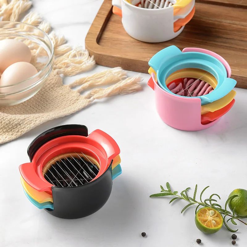 

Egg Cutter Multi-Functional Egg Slicer 3in1 kitchen gadgets Household Kitchen Egg Tools Kitchen Accessories