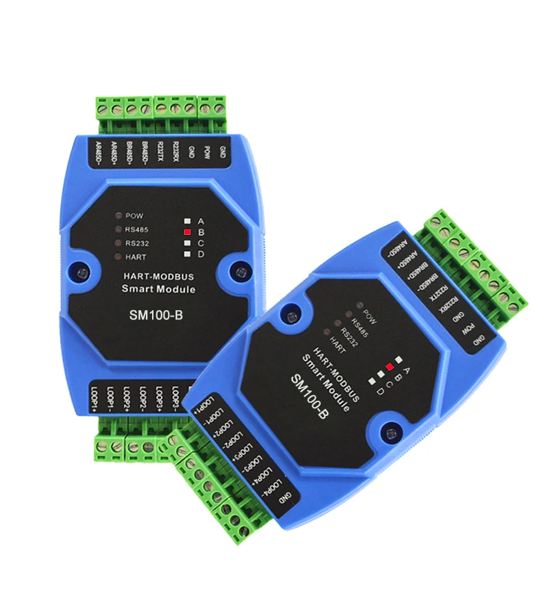 Промышленный HART к RS485 Интеллектуальный протокол конвертер MODBUS RTU SM100-B |