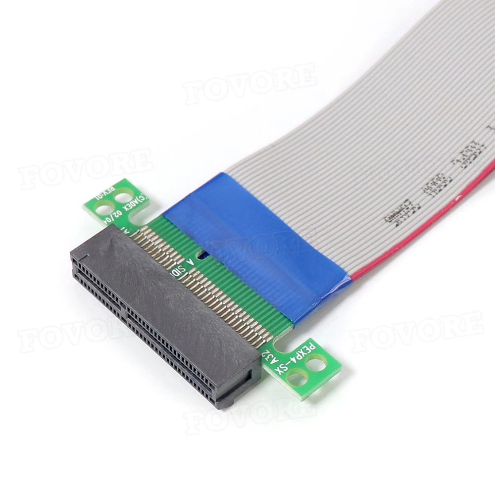 PCI E удлинитель кабеля Райзер PCIE X4 к PCI-E гибкий кабель адаптер карта ПК для