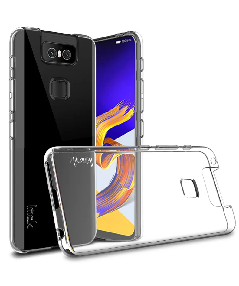 IMAK мягкие прозрачные чехлы из ТПУ для Asus Zenfone6 Zenfone 6 ZS630KL, прозрачный чехол для телефона, силиконовая задняя крышка, полная защита