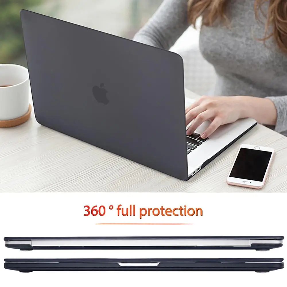 Гладкий матовый пластиковый жесткий чехол Redlai для MacBook Air Pro Retina 11 12 13 15 16 дюймов