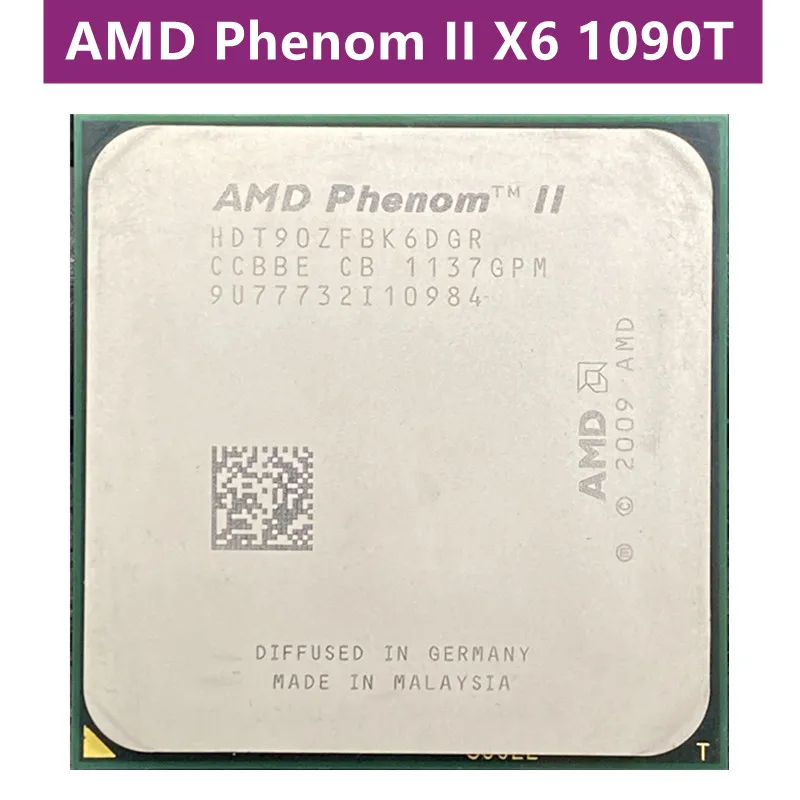 Шестиядерный процессор AMD Phenom II X6 1090T 1090 3 2 ГГц HDT90ZFBK6DGR разъем AM3 | Компьютеры и офис