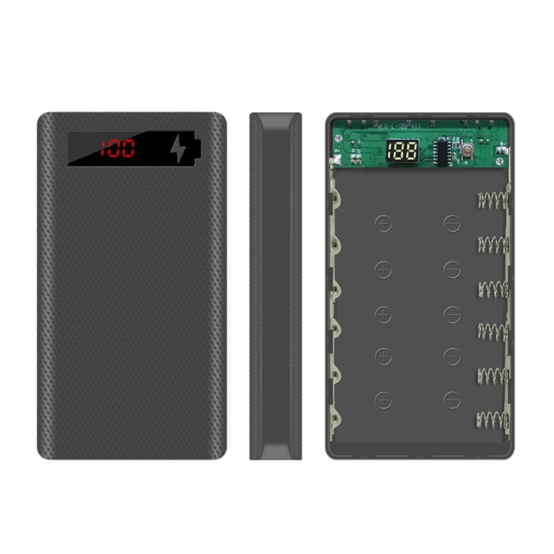 Чехол для аккумулятора L6 LCD 6X18650 внешний аккумулятор 40JB |