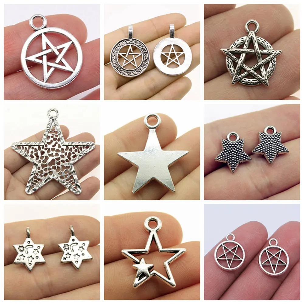 

jewelry findings components Star Charms for bracelets charm pendant