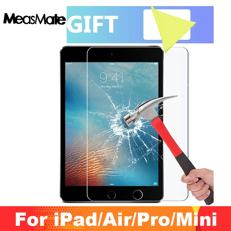 9H Защита экрана для iPad mini 2 3 4 5 Закаленное стекло для iPad Pro 11 10,5 Защита экрана для iPad Air 2 Pro 9,7