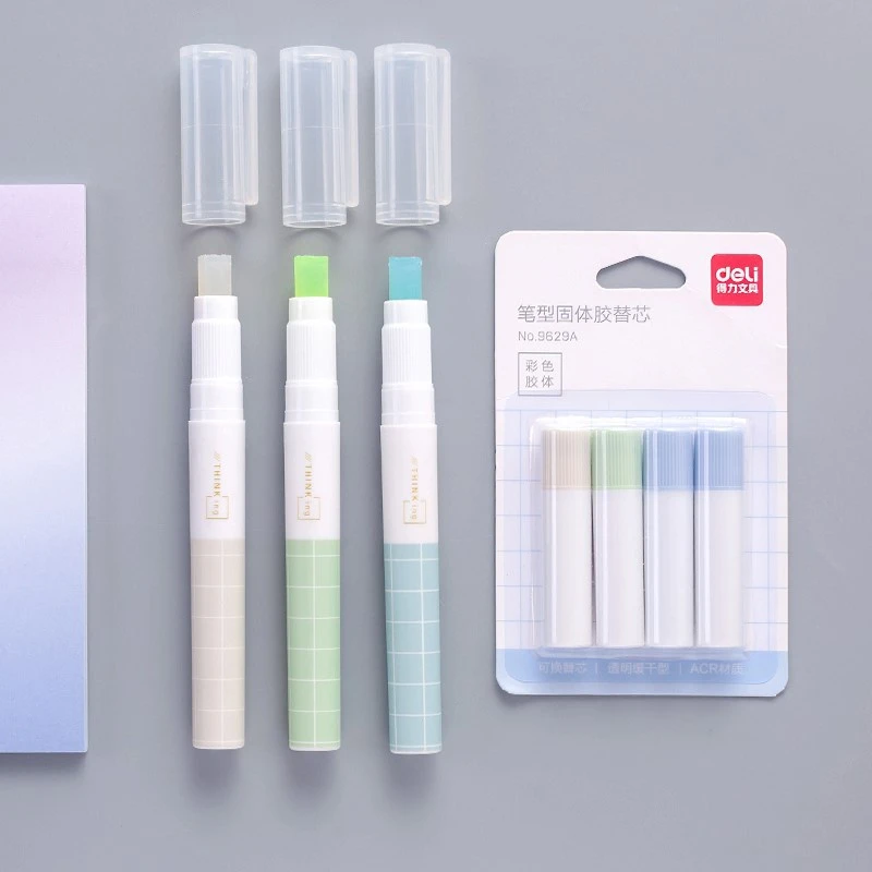 

1pcs Pen Shape Glue Stick for School Office Supply Adhesives Glue DIY Hand Work Replacement core