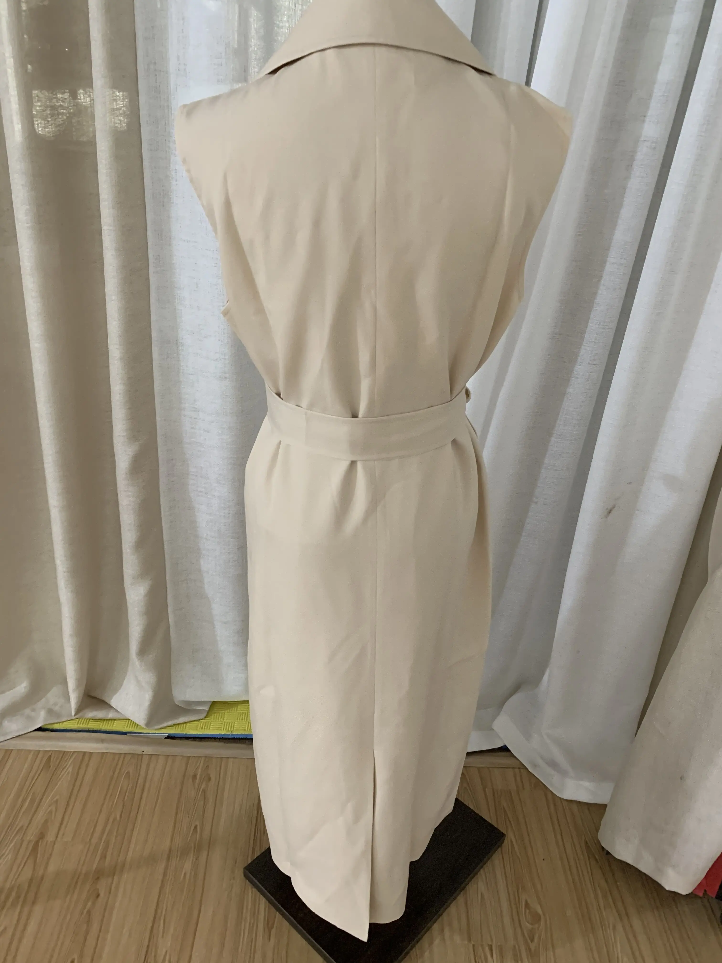 Жилет женский длинный элегантный двубортный Модный повседневный жилет без