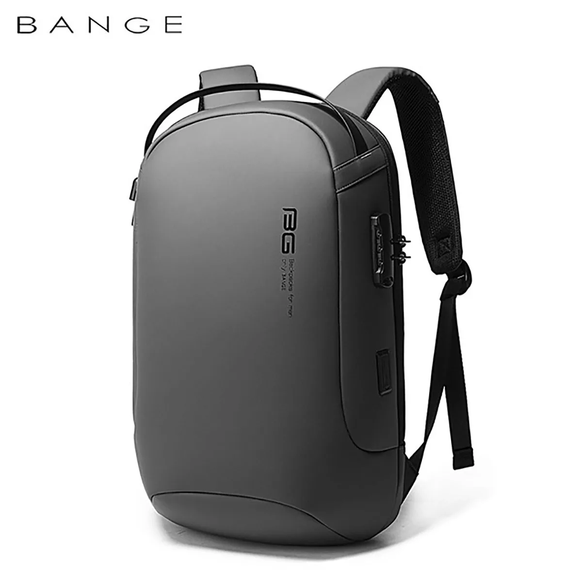 

BANGE рюкзак с защитой от краж с подходит для 15,6 дюймового ноутбука сумка Водонепроницаемый зарядка через USB кодовый замок Бизнес сумки на пле...