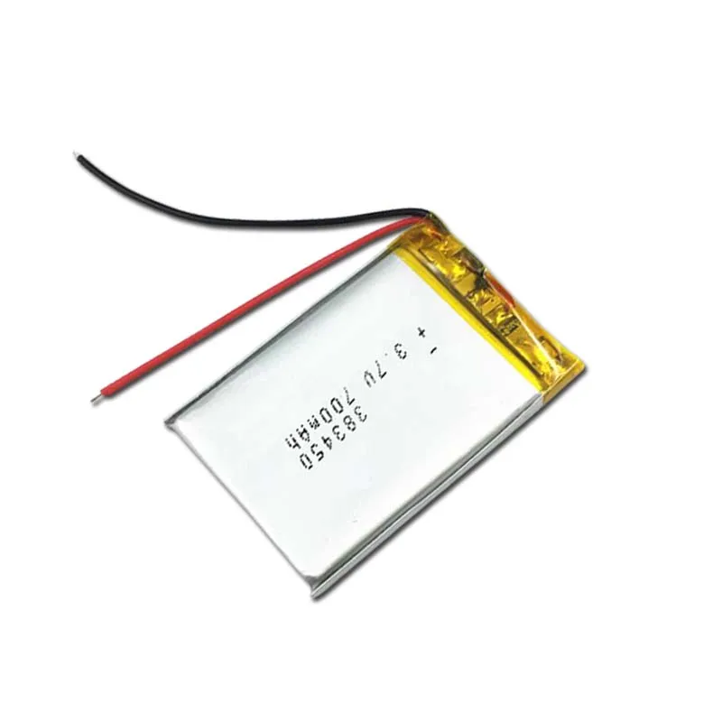 3 7 V Lipo cells 383450 700mah литиевая полимерная аккумуляторная батарея для MP3 Power Bank GPS bluetooth