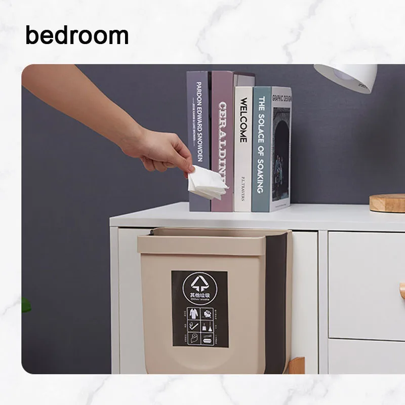 Складное мусорное ведро кухонный шкаф дверь подвесное настенное для ванной