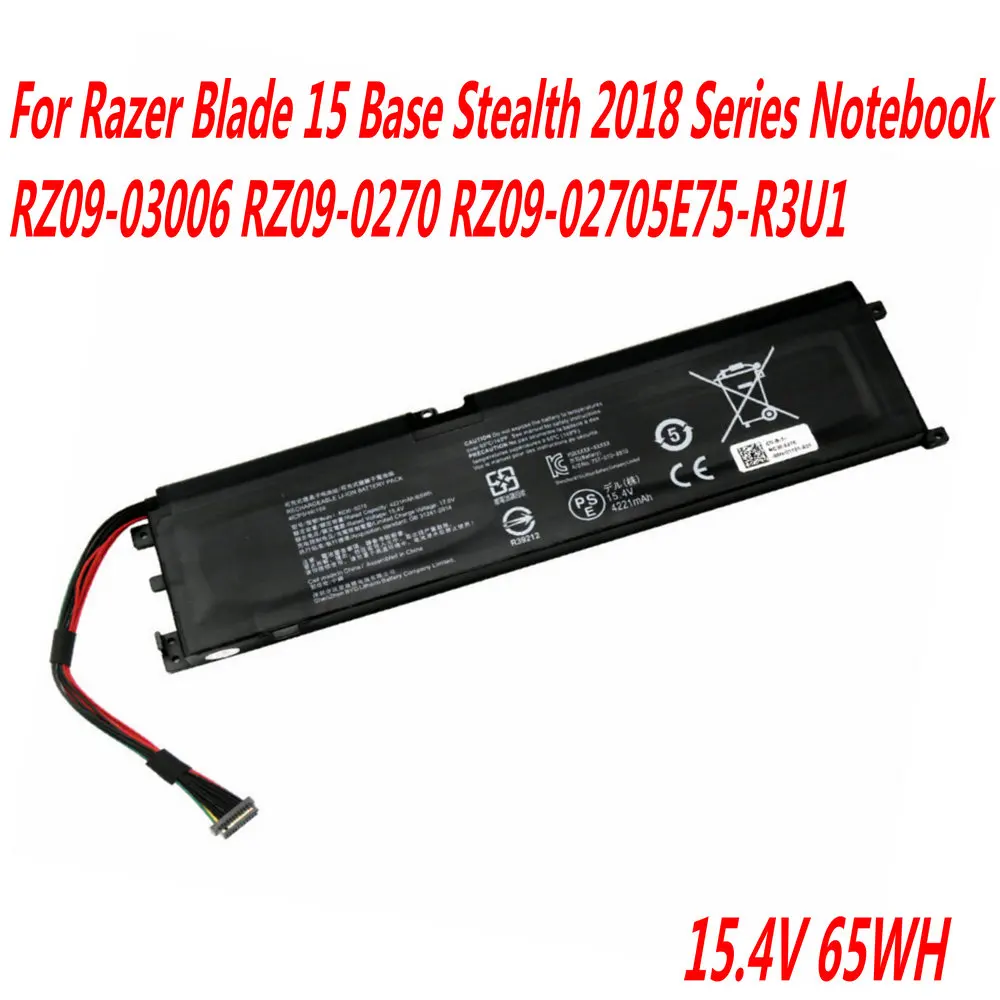 

Original RC30-0270 Battery For Razer Blade 15 Base Stealth 2018 Series Notebook RZ09-03006 RZ09-0270 RZ09-02705E75-R3U1