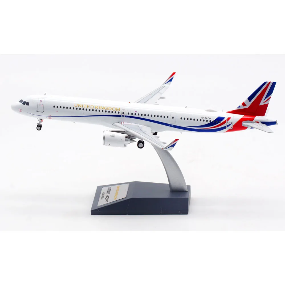 Коллекционный самолёт из сплава 1:200 подарок подсветка искусственный свет