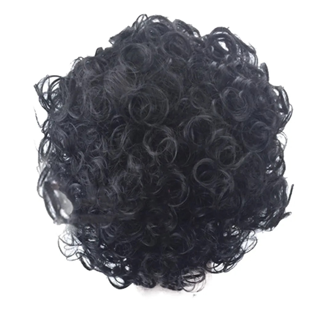 

Black Women Big Bob Natural Sexy Short Wavy Curly Synthetic Wig Fsahion Parting Wigs women's cosplay party wig