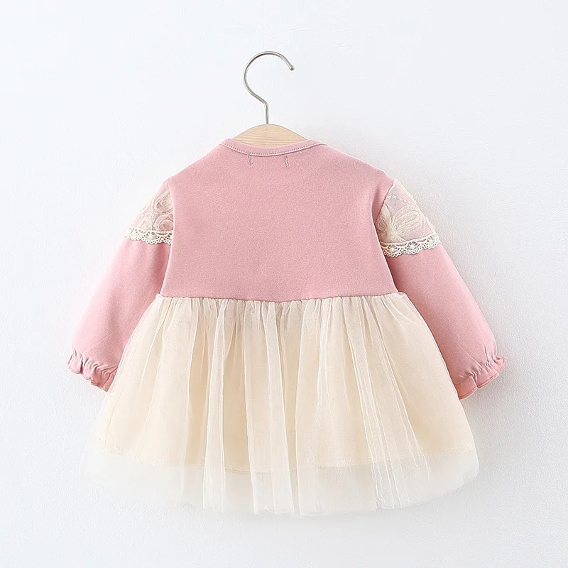 Babyinstar/Одежда для маленьких девочек кружевные платья принцессы с длинными