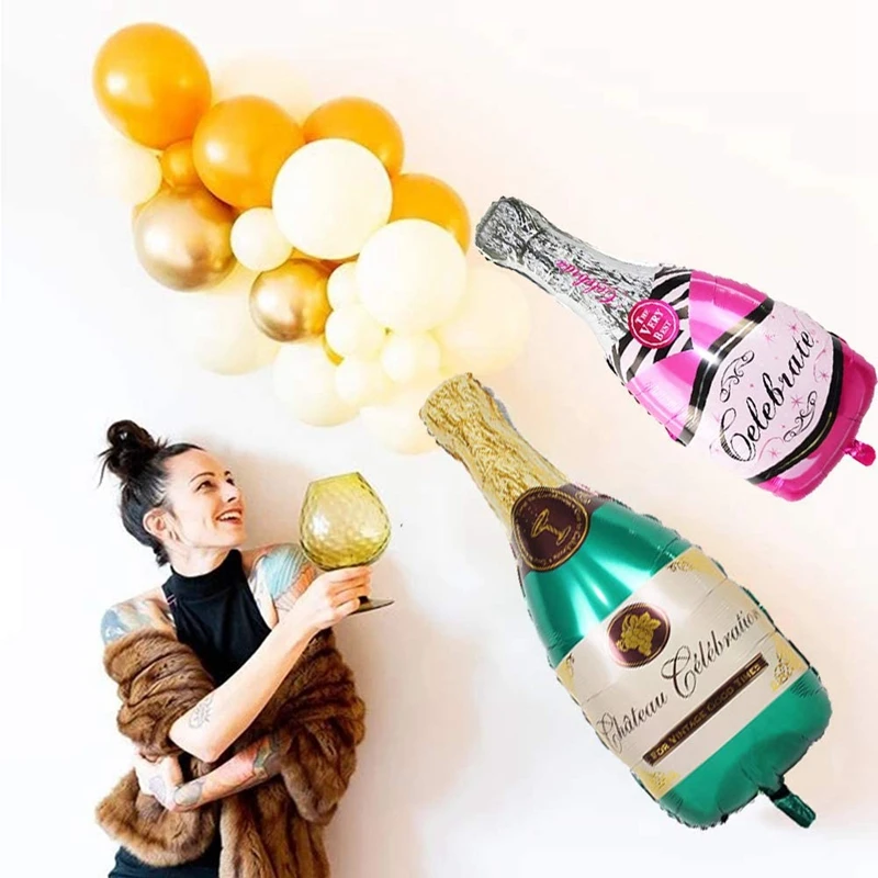 Винная бутылка фольгированные шары чашка для виски пива воздушный шар с гелием