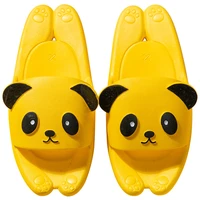2020 summer funny children indoor home slippers cute bear animal cartoon style parent child slippers outdoor sandals beach shoes