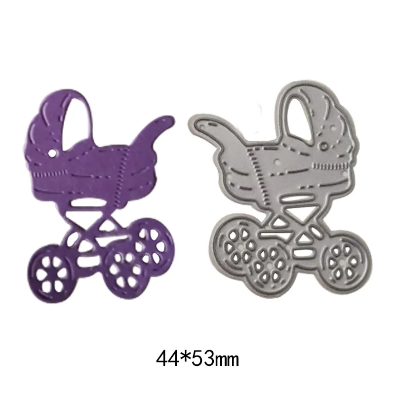 

Детская тележка коляска металлические стальные высекальные штампы трафарет для скрапбукинга "сделай сам" тиснильный альбом открытки бумаж...